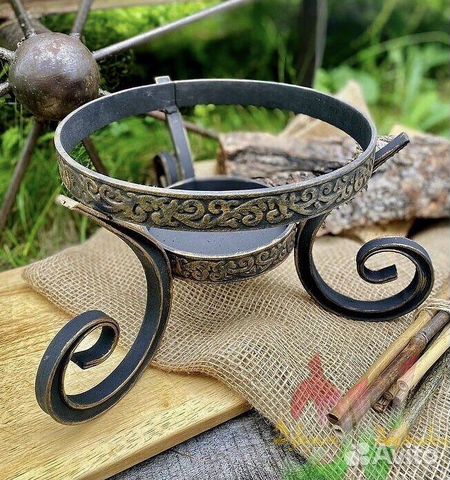 Подставка под садж (казан) кованая