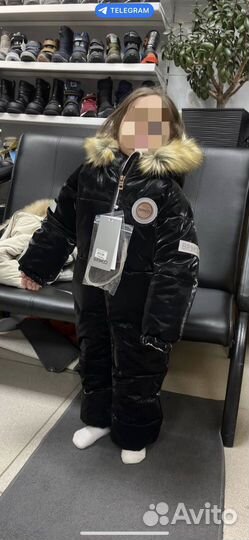 Зимний комбинезон для девочки 104