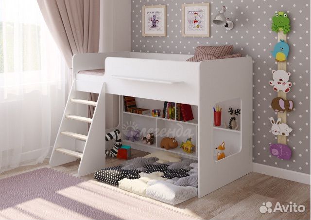 Кровать чердак Легенда 22.1 белая