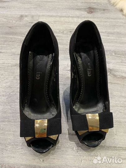 Продам туфли размер 35-36 натуральный замш в отлич