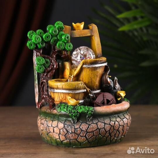 Фонтан настольный полистоун от сети 'Водяная мельн