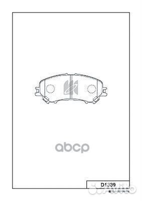 D1339 колодки дисковые передние Nissan Qashqai