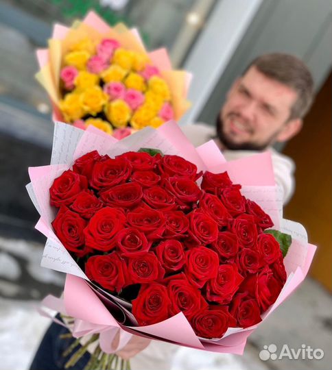 Цветы. Доставка роз. Букет из роз 21 51 101