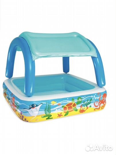 Бассейн детский bestway с навесом