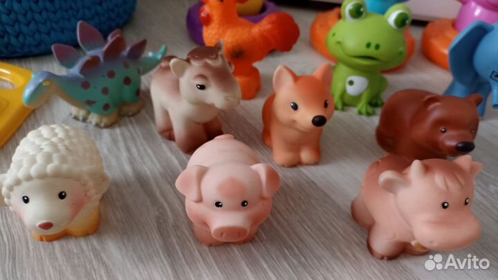 Фигурки животные резиновые 