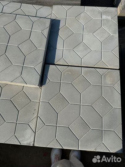 Тротуарная плитка вибропрессованная ромбик