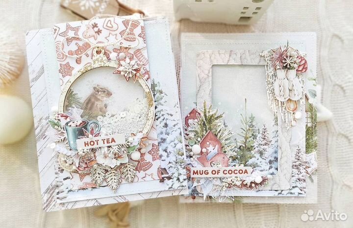 Зимний альбом ручной работы в стиле 
