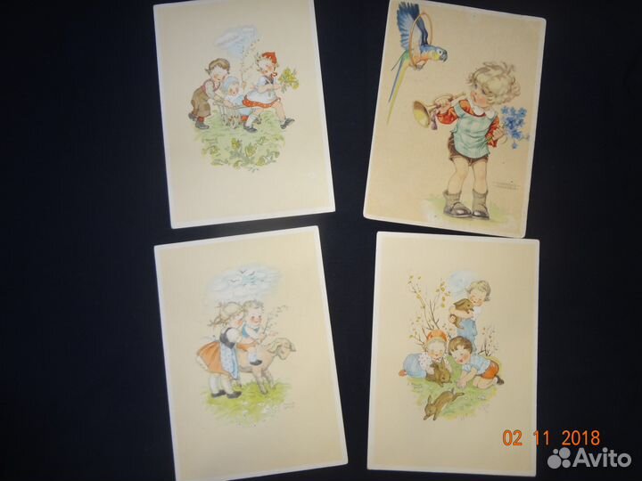 Открытки 40г.-50г