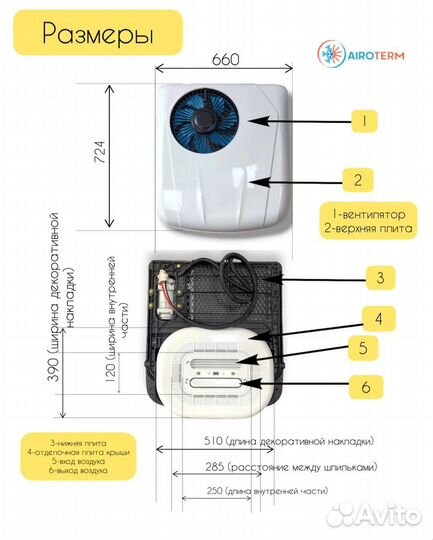 Кондиционер стояночный на камаз арт. mon143