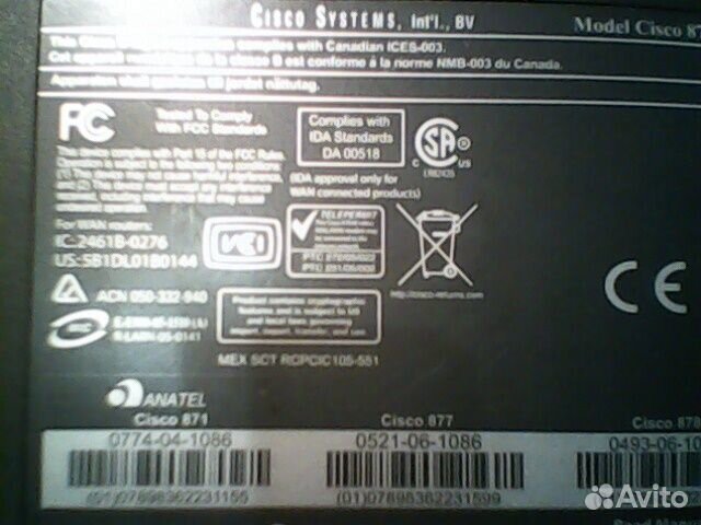 Роутер cisco871