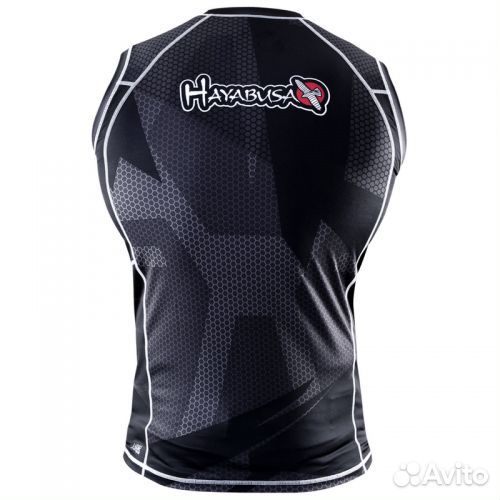 Рашгард hayabusa metaru 47 silver без рукавов