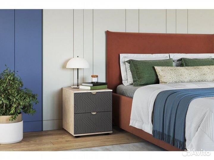 Тумба прикроватная Монблан-1 Fancy Grafit