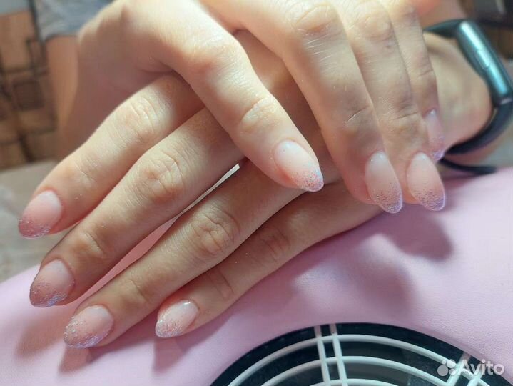Маникюр на дому наращивание ногтей