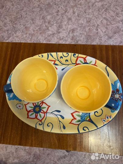 Тарелка нарядная с чашами