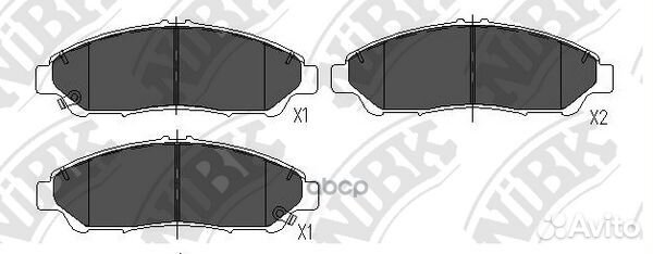 Колодки тормозные дисковые honda pilot 2008 PN2