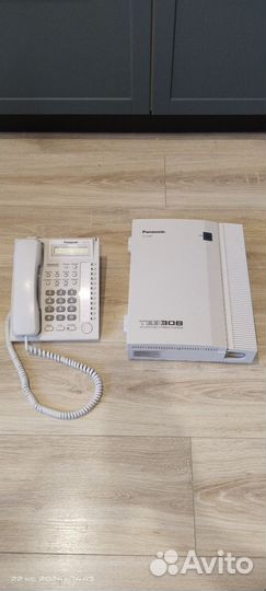 Мини атс Panasonic teb 308 и системный телефон