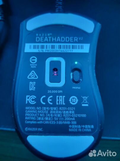 Игровая мышь razer deathadder v2