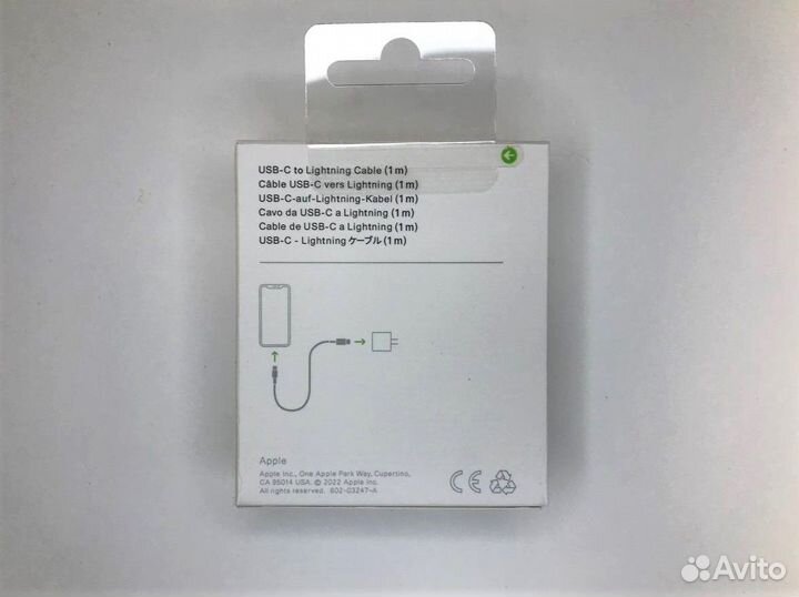 Кабель для зарядки lighting USB-C 1m / iPhone