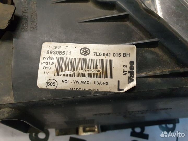 Фара левая vw touareg ксенон 7l6941015bh туарег