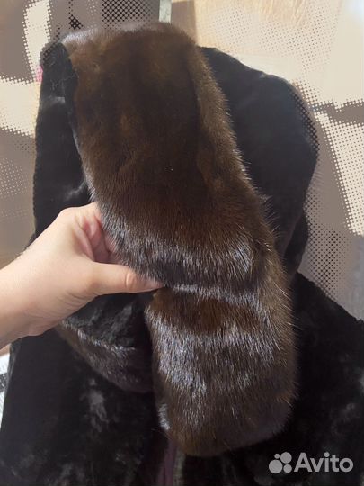 Шуба с капюшоном