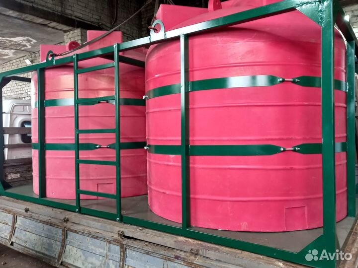 Емкость пластиковая в каркасе. кас, жку