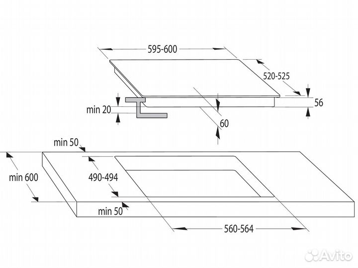 Индукционная варочная поверхность Gorenje IT64ASC