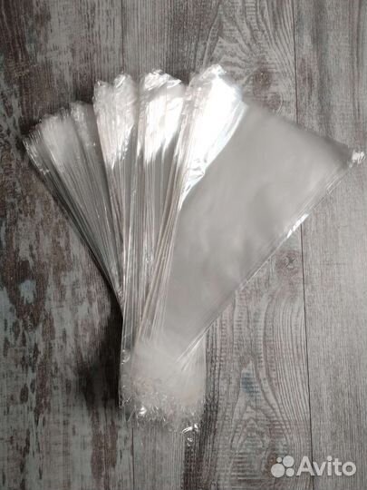 Пакет прозрачный треугольный, размер 19*33, 20 гр