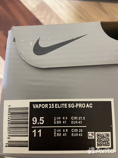 Бутсы nike 43 размер