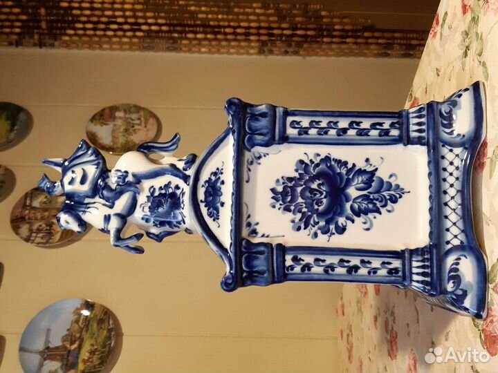 Часы гжель фарфор