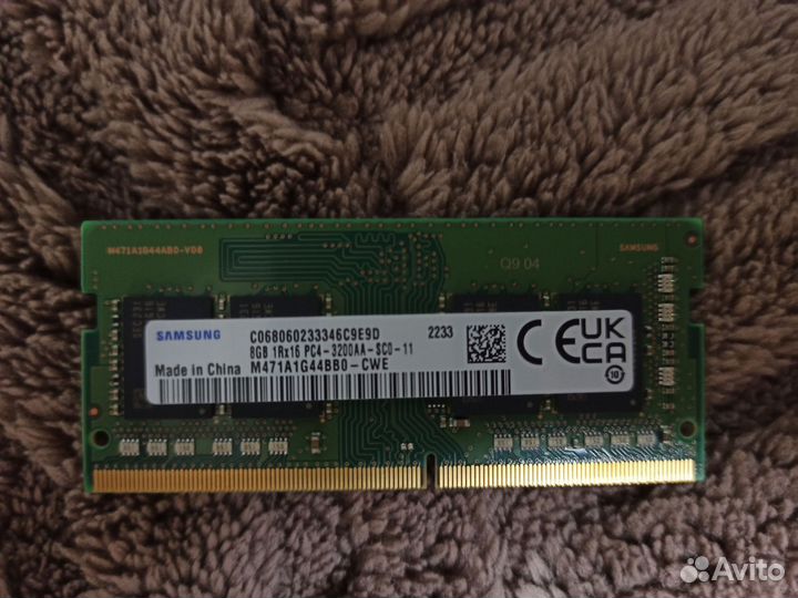 Оперативная память ddr4 so dimm 8gb samsung 3200