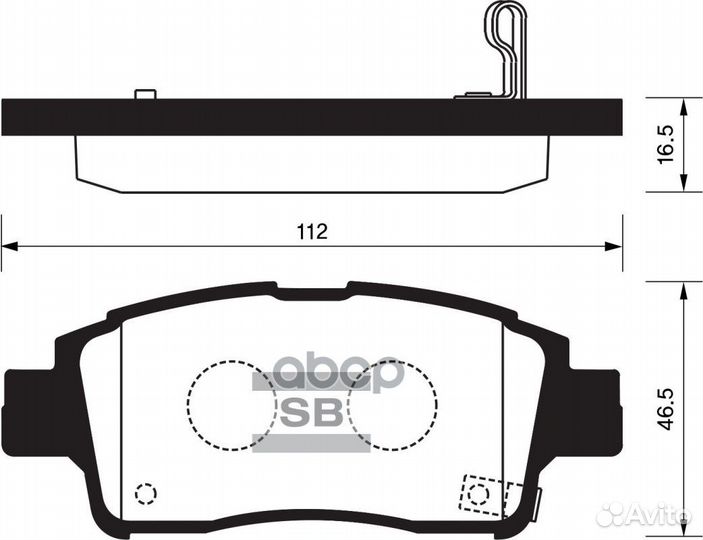 SP1230 колодки дисковые передние Toyota Yaris