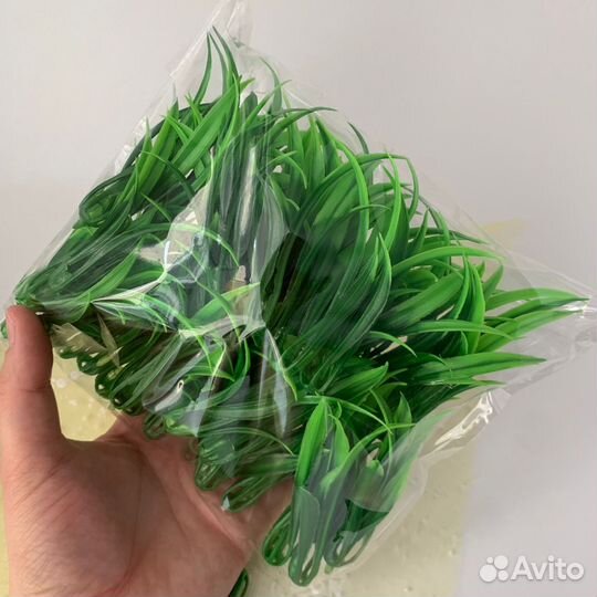Искусственная зелень, лист осоки