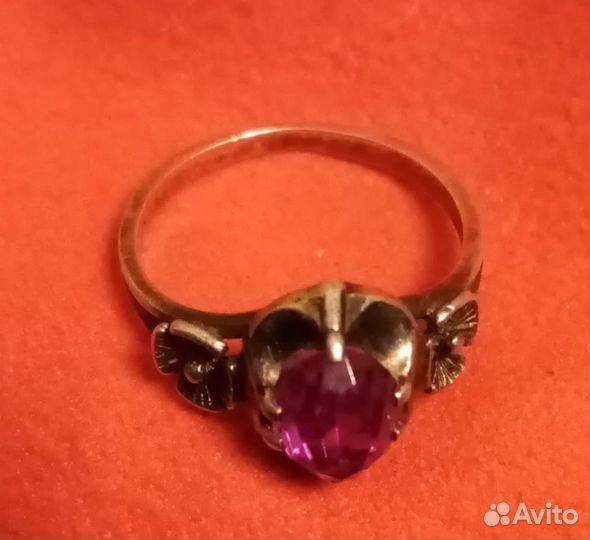 Серебряное кольцо 875 проба Винтаж