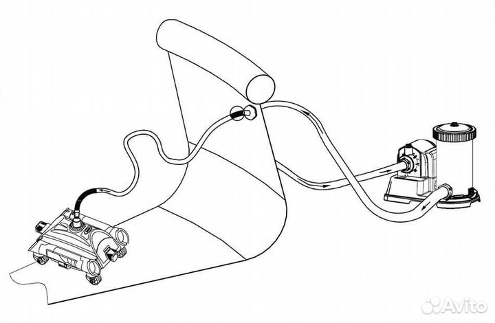 Автоматический пылесос для бассейна Intex