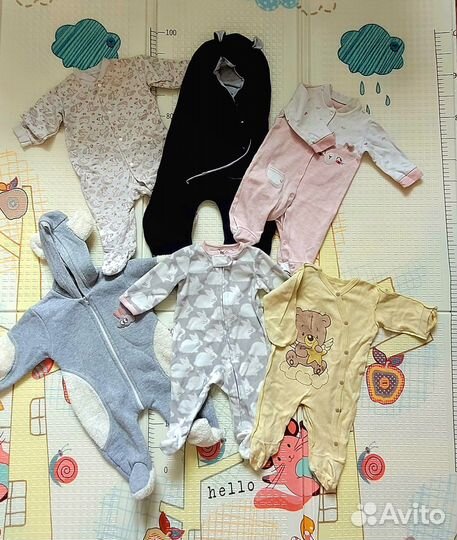 Одежда пакетом 0-3 месяца