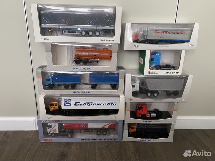 Модели 1:43 ssm автоистории камаз маз