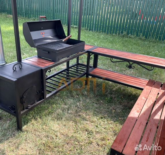 Мангал Лофт с крышей / в Наличии от Производителя