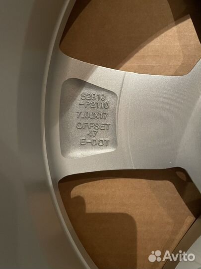 Литые диски r17 на Kia Sorento MQ4, 52910P2110