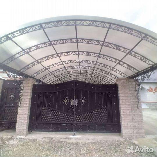 Заборы навесы кровельные работы