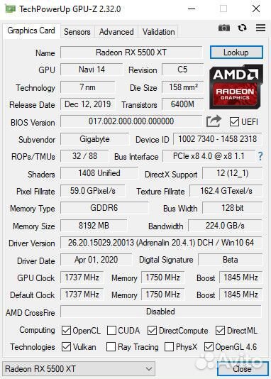 Сб: Intel i7-2670v3(12ядер/24потока) /RX 5500XT