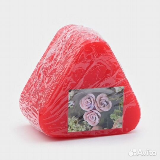 2 шт. Силиконовый молд 'Тройник розочки', 5,7x5,7x