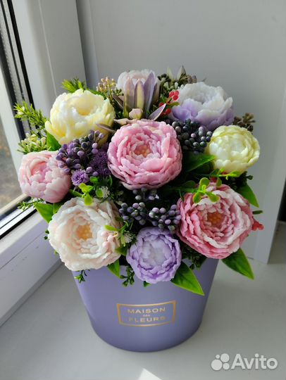 Букет цветов из мыла