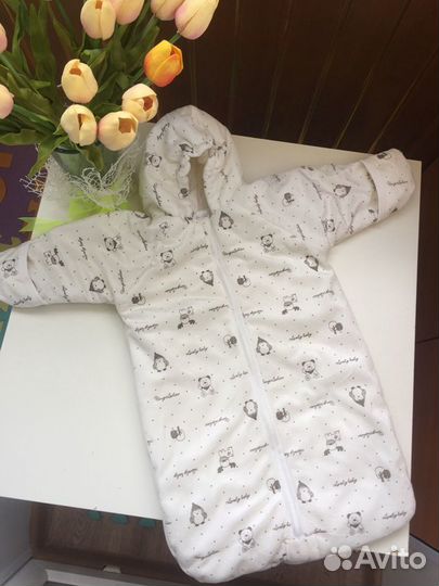 Конверт - спальник на молнии. 50-62 р