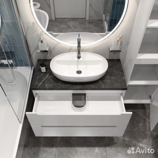 Мебель для ванной BelBagno etna100BL-kepmno-1346-SET Bianco Lucido