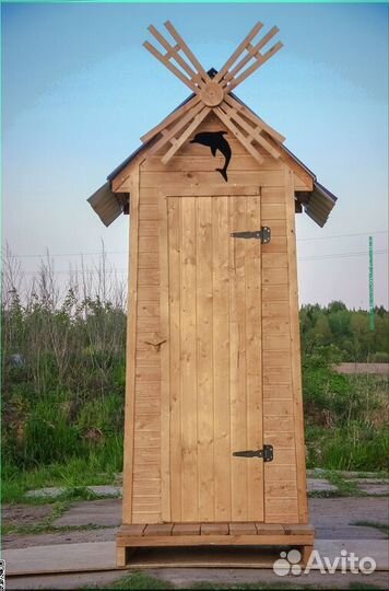 Уличный туалет деревянный TVP575