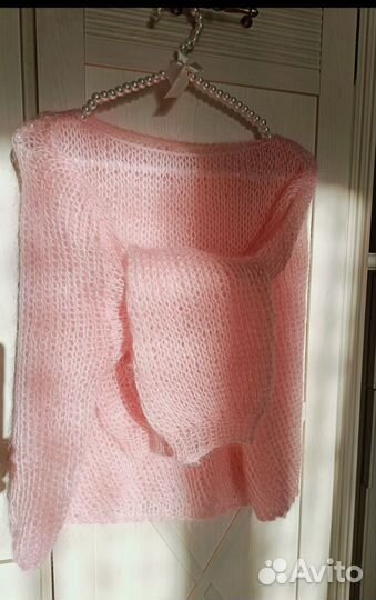 Кофта вязаная паутинка