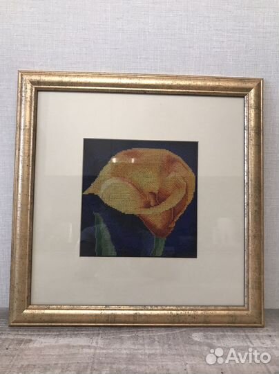 Картина вышитая крестом ручная работа