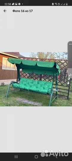 Матрас на качель+ тент