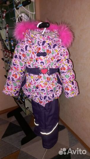 Зимний костюм для девочки 80 86