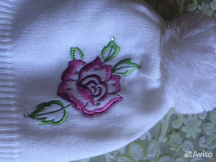 Шапка новая для девочки Польша шерсть